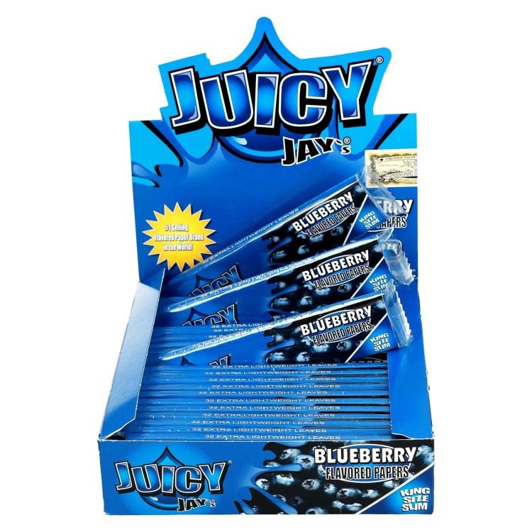 Bibułka Juicy Jay's slim King size jagoda box.jpg