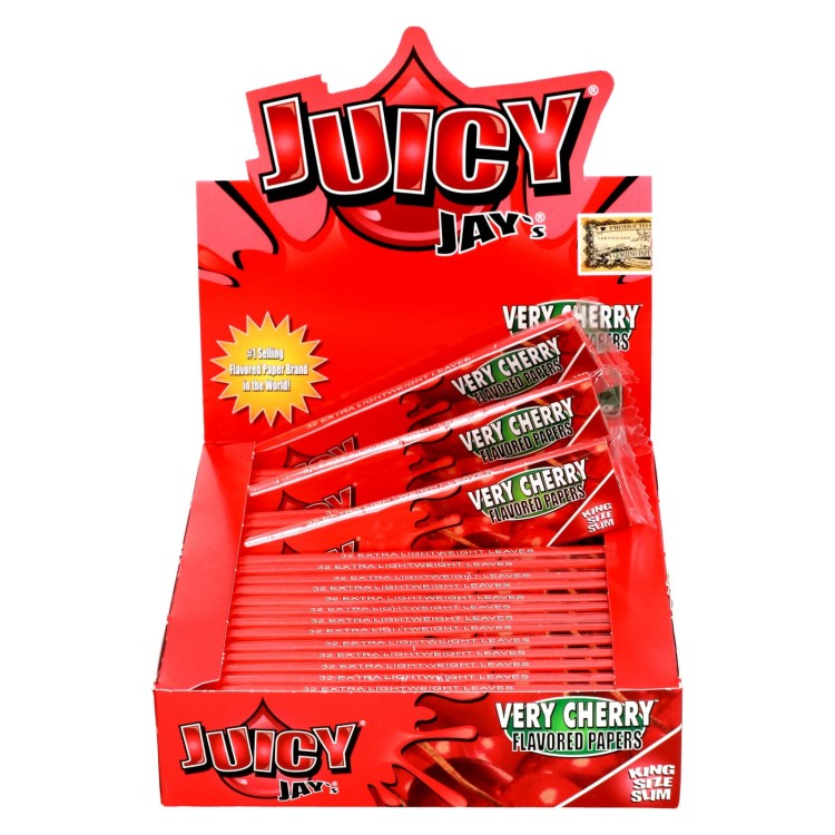 Bibułka Juicy Jay's slim KING SIZE wiśnia.jpg