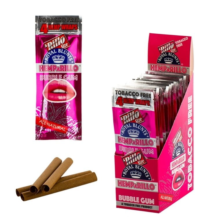 Bibułka ROYAL BLUNT HEMPARILLO Bubblegum BOX 15szt