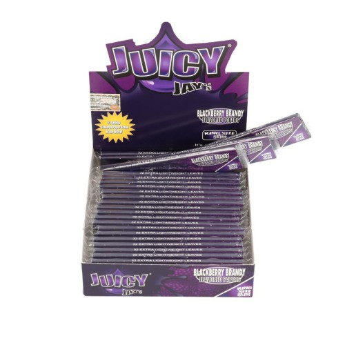 Bibułka Juicy Jay's slim KS jeżyna BOX 24 szt